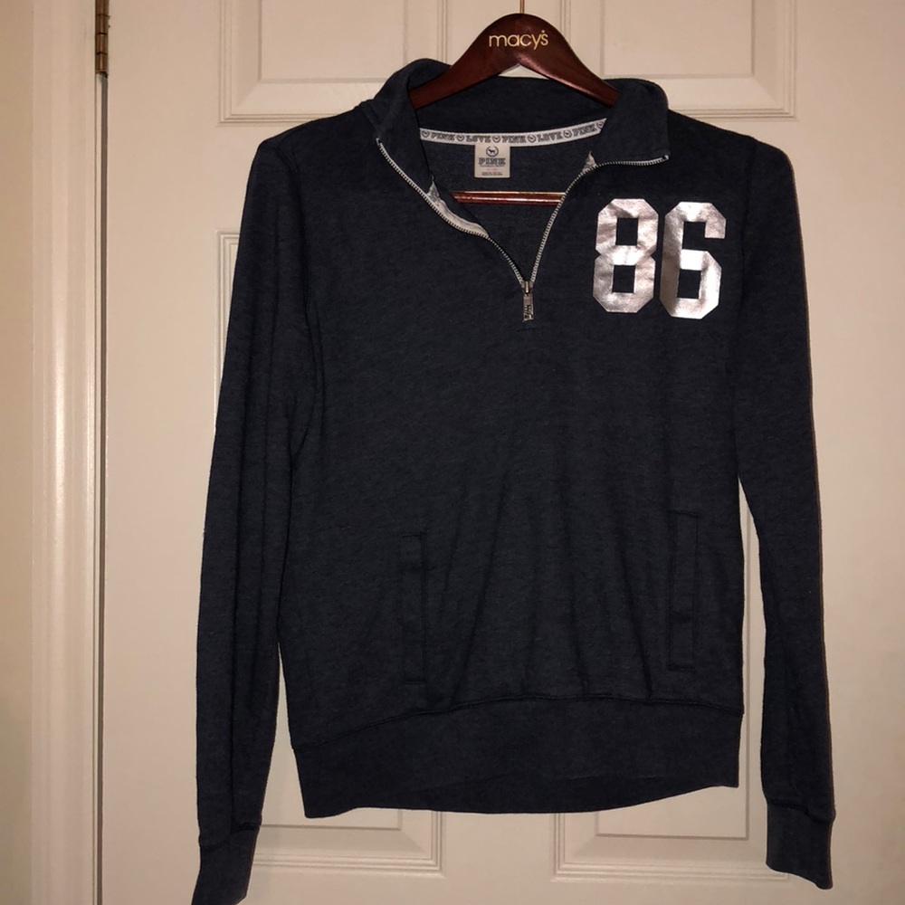 VS Pink Quarter-Zip Hoodie
